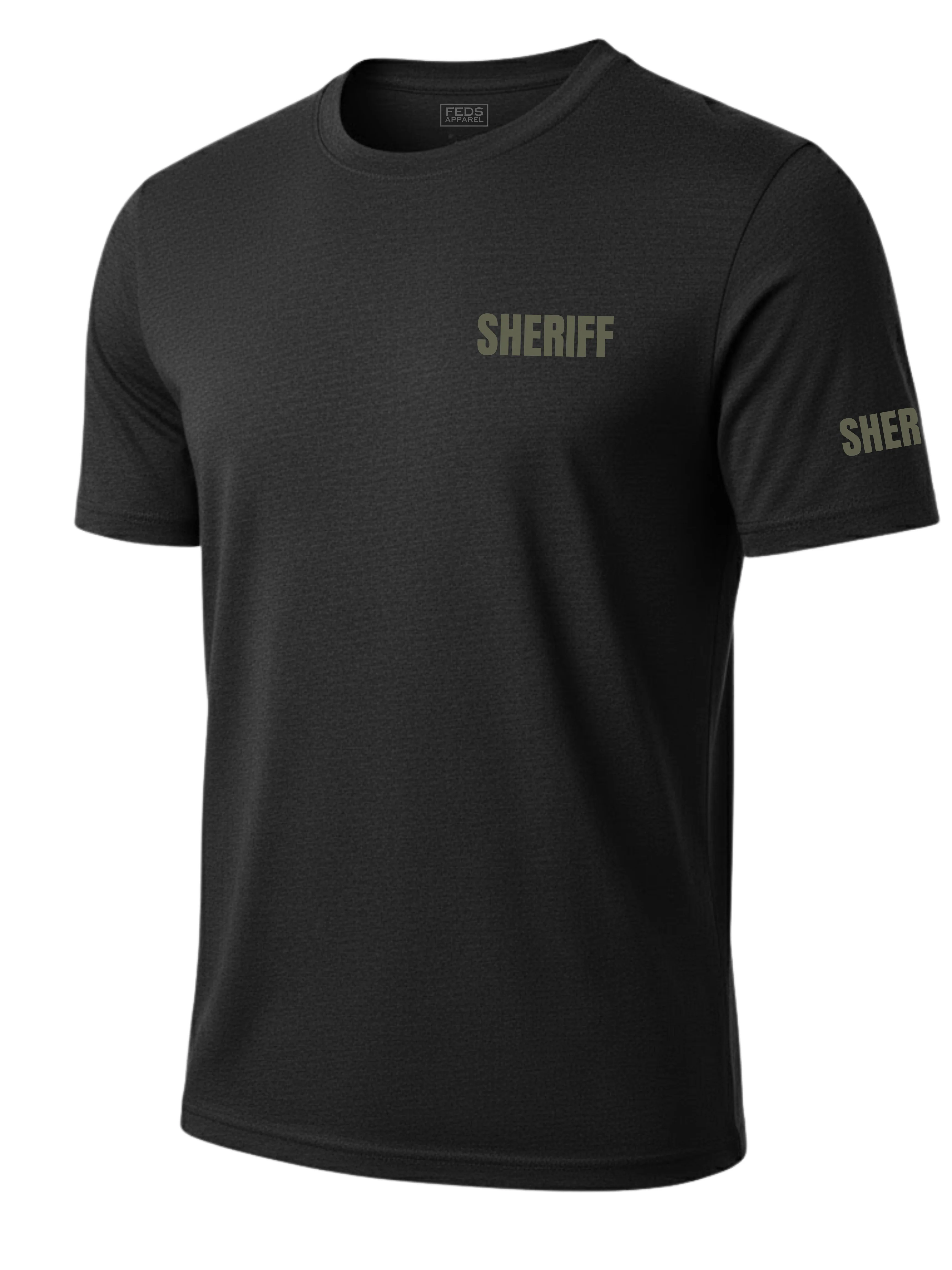 Black Sheriff Men's Shirt - Short Sleeve (Green) - Image 2