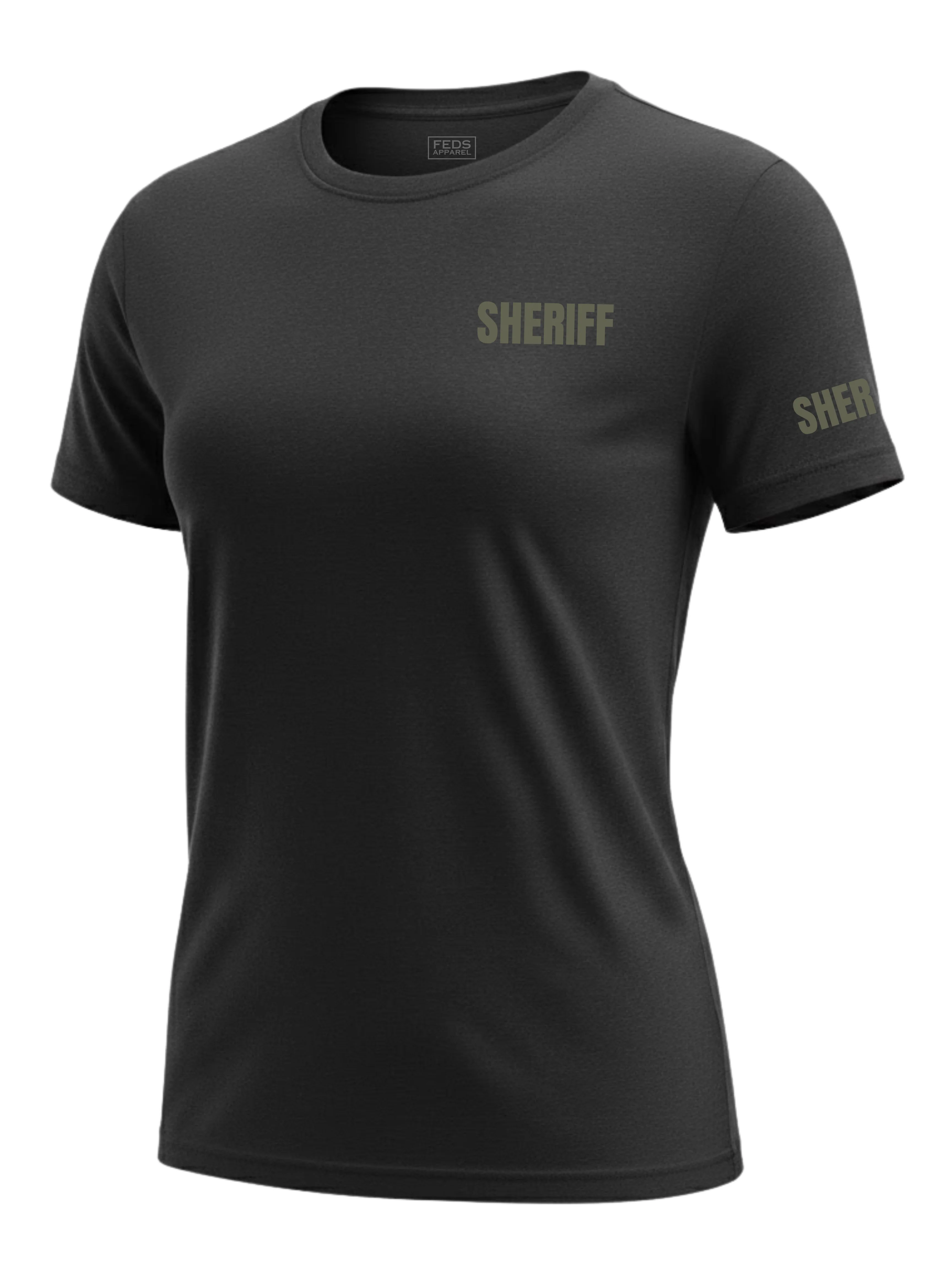 Black Sheriff Women's Shirt - Short Sleeve (Green) - Image 2