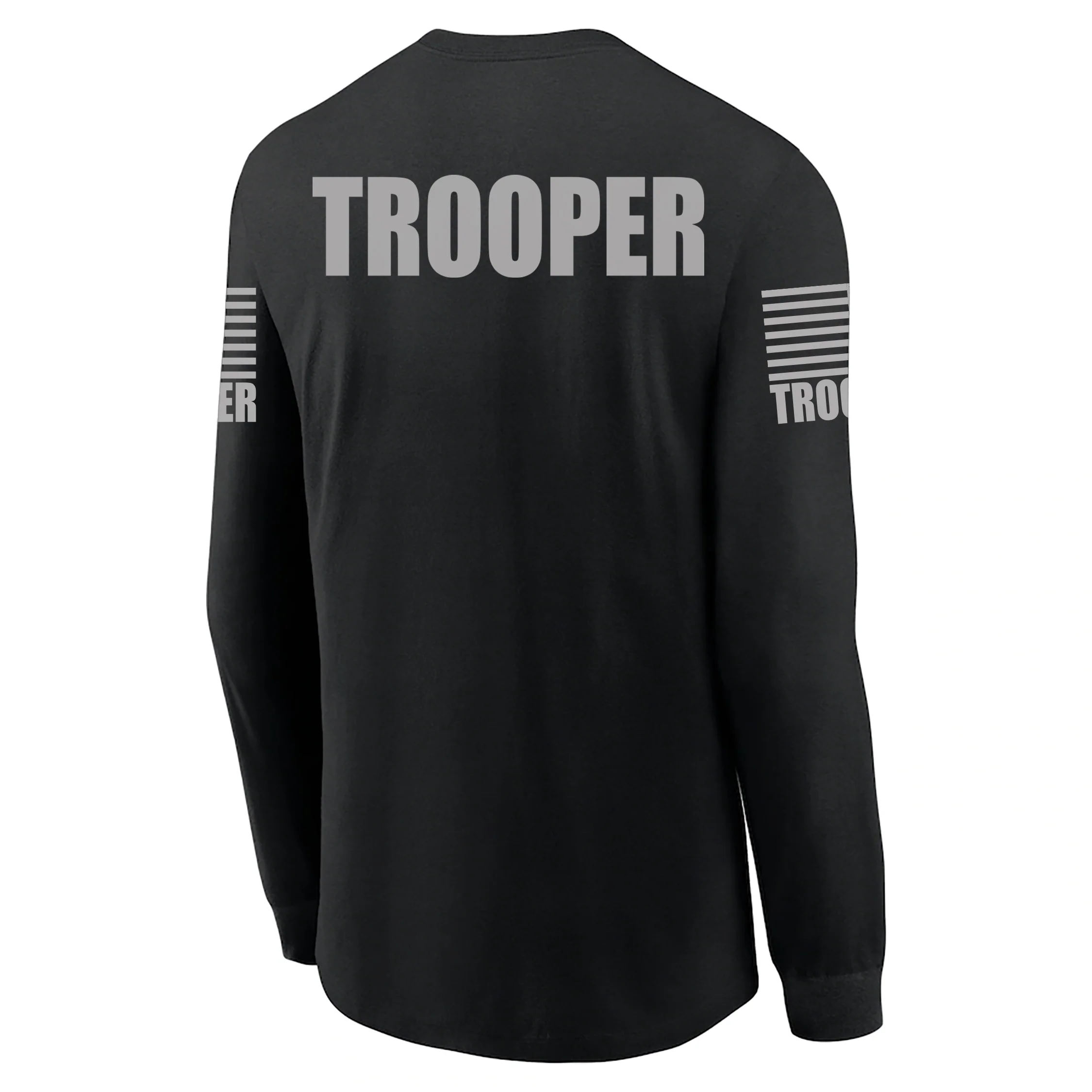 Black Trooper Men's Shirt - Long Sleeve (Gray)