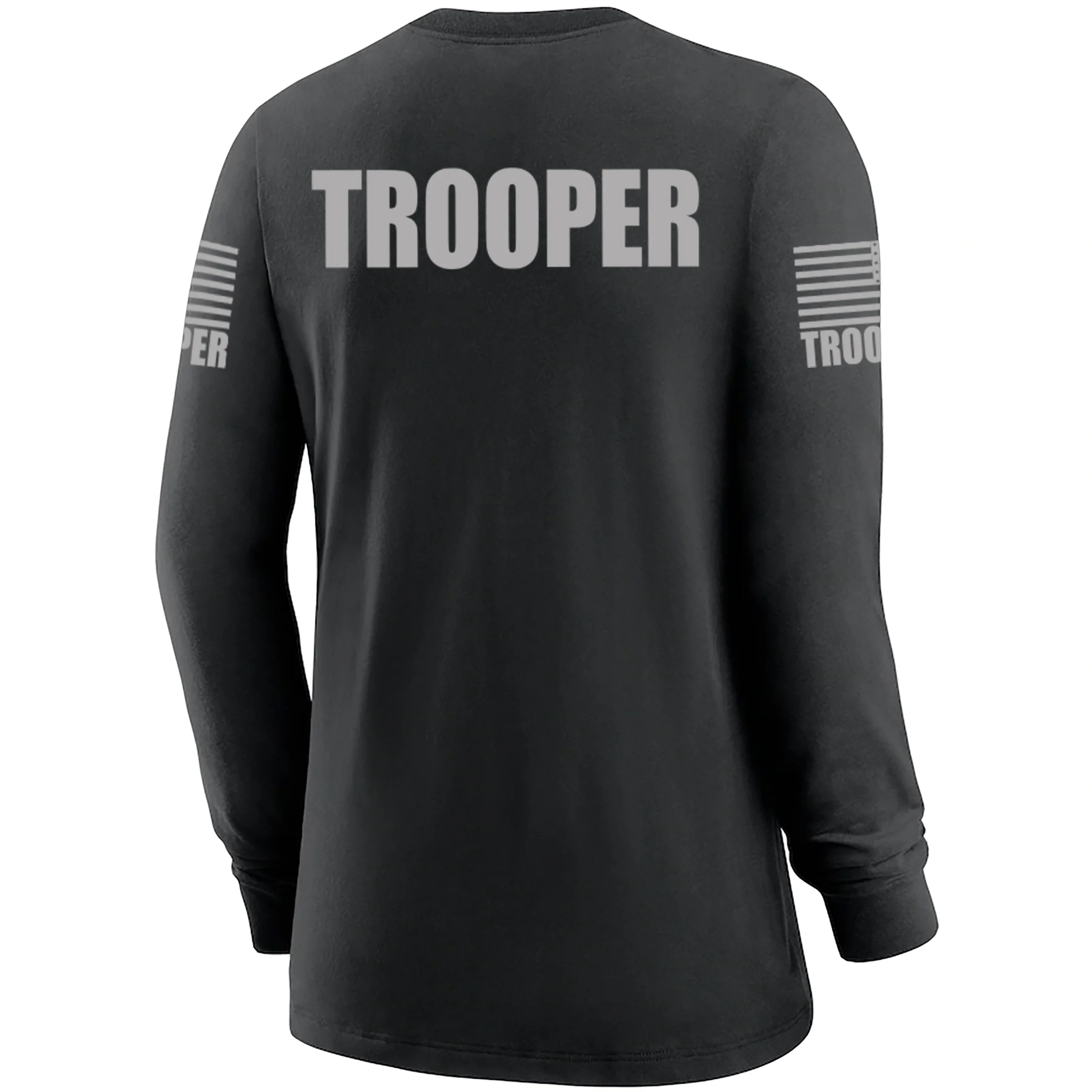 Black Trooper Women's Shirt - Long Sleeve (Gray)