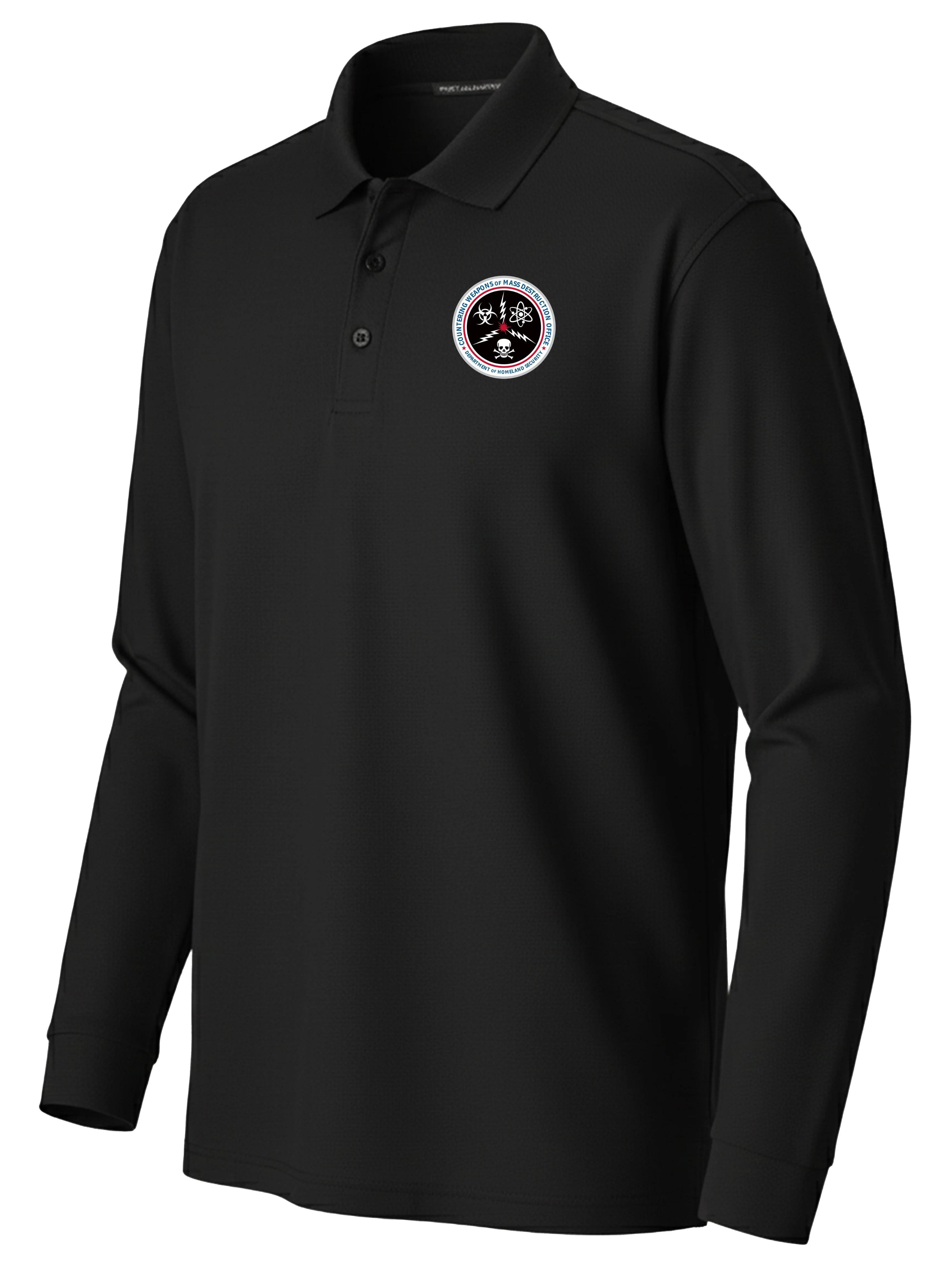 CWMD Men's Long Sleeve Agency Polo