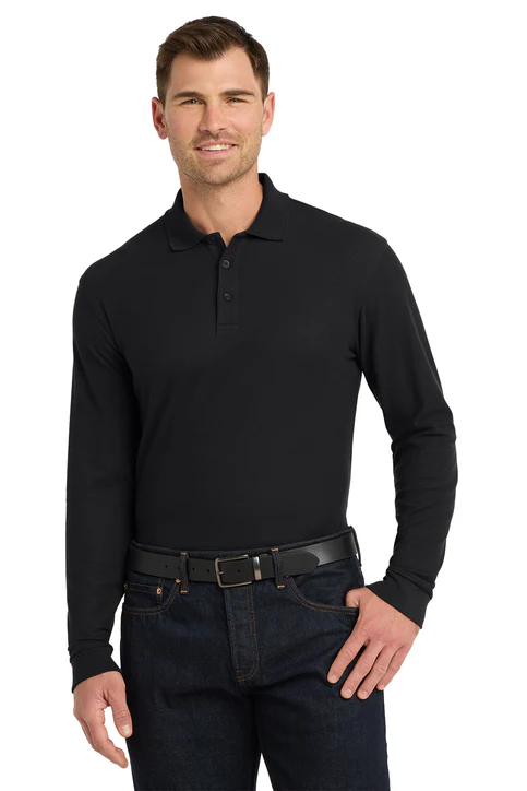 Department of Justice Polo Shirt - Men's Long Sleeve - Image 6