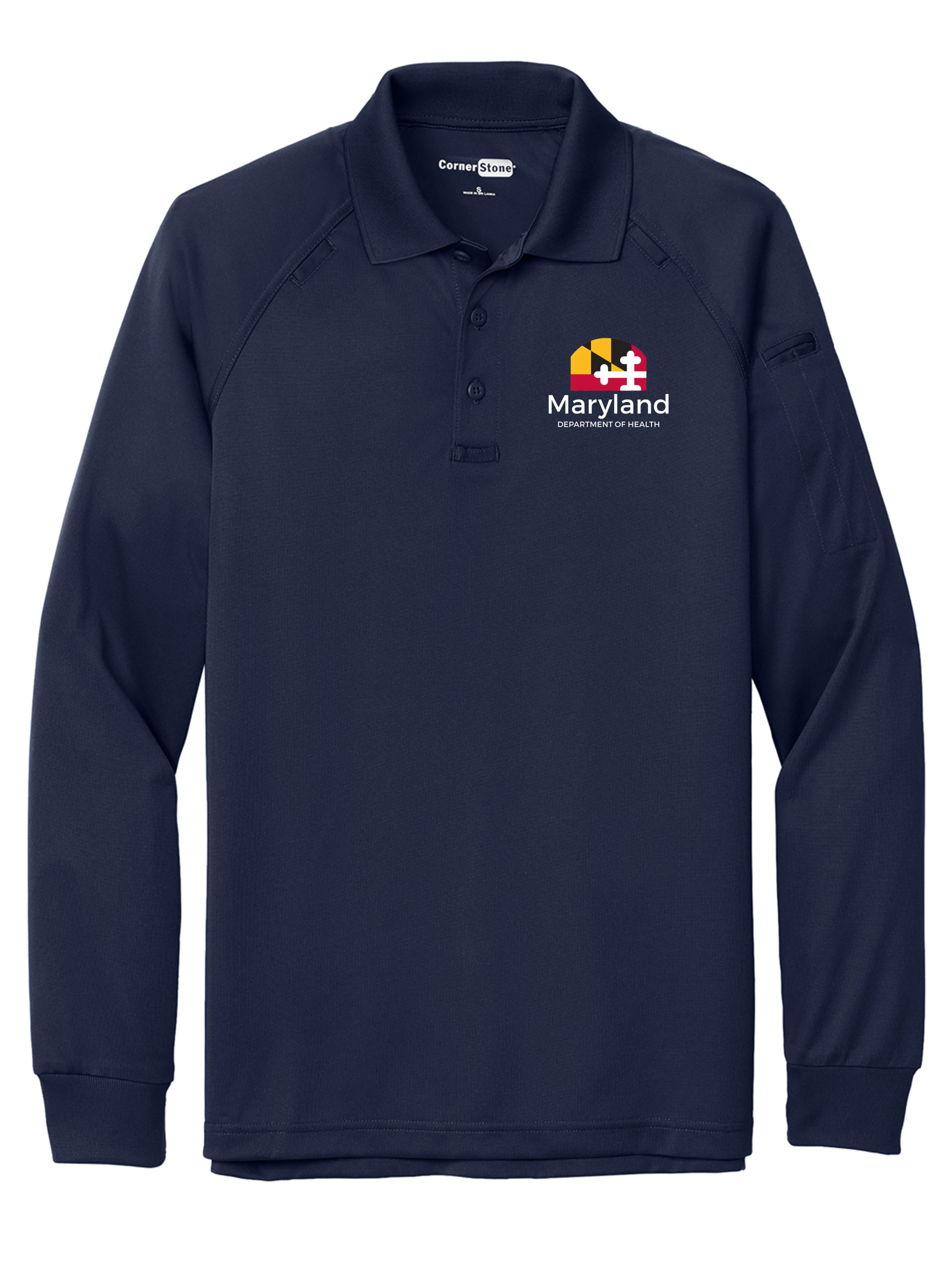 Maryland Department of Health (MDH) Men's Tactical Long Sleeve Polo