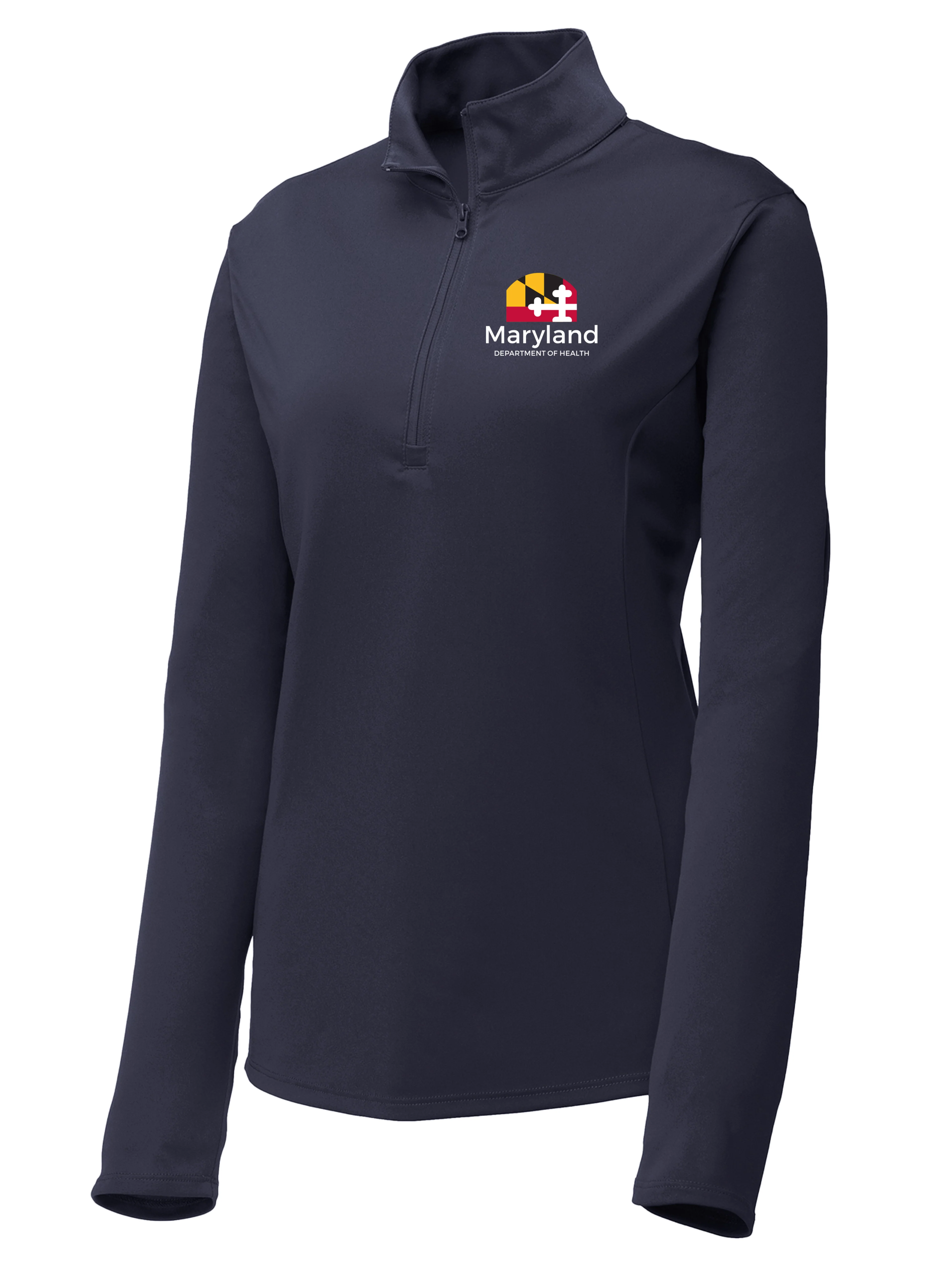 Maryland Department of Health (MDH) Women's Lightweight Dri Fit 1/4 Zip - Image 2