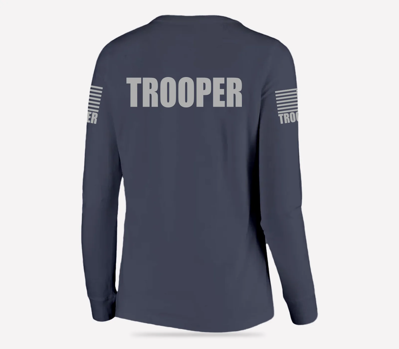 Navy Blue Trooper Women's Shirt - Long Sleeve (Gray)