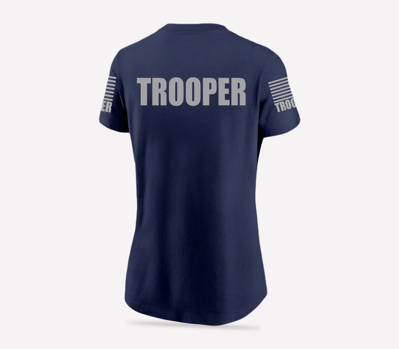 Navy Blue Trooper Women's Shirt - Short Sleeve (Gray)