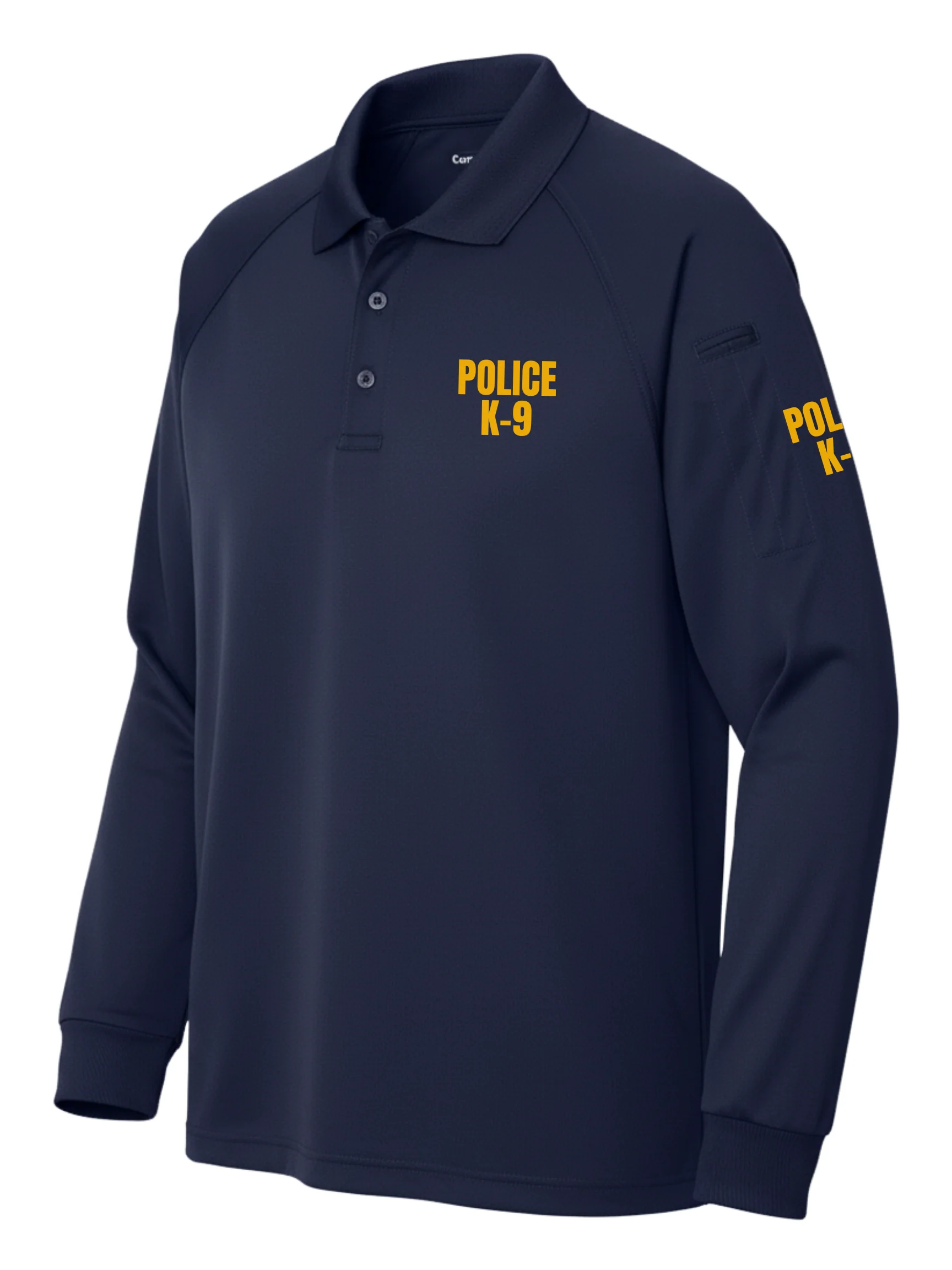 Navy Tactical Long Sleeve - Police K-9 Men's Shirt (Yellow) - Image 2