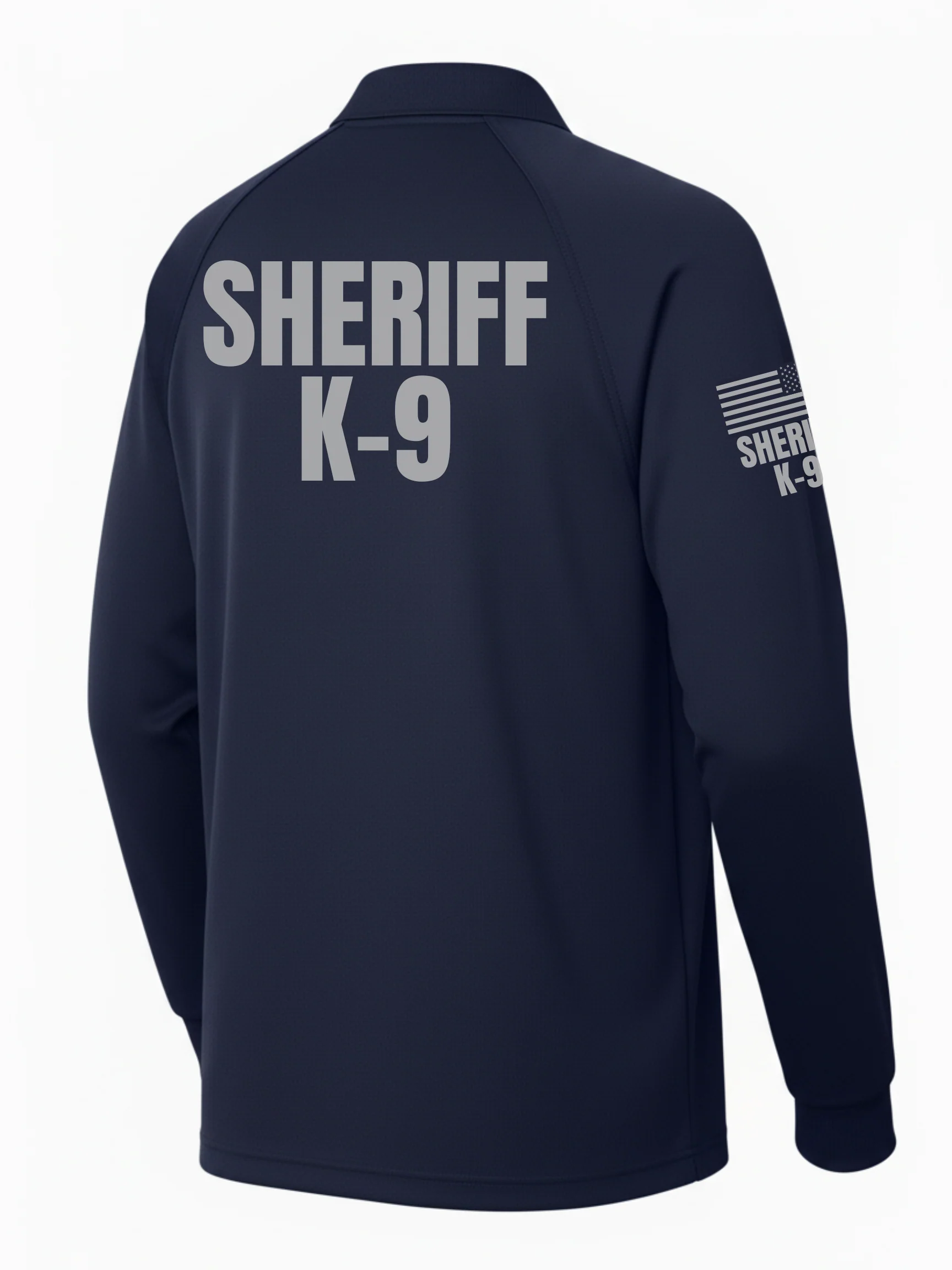 Navy Tactical Long Sleeve - Sheriff K-9 Men's Shirt (Gray)