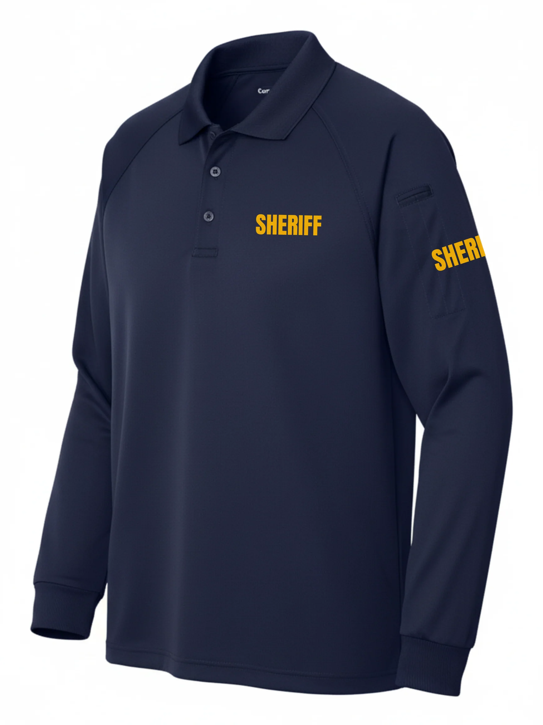 Navy Tactical Long Sleeve - Sheriff Men's Shirt (Yellow) - Image 2