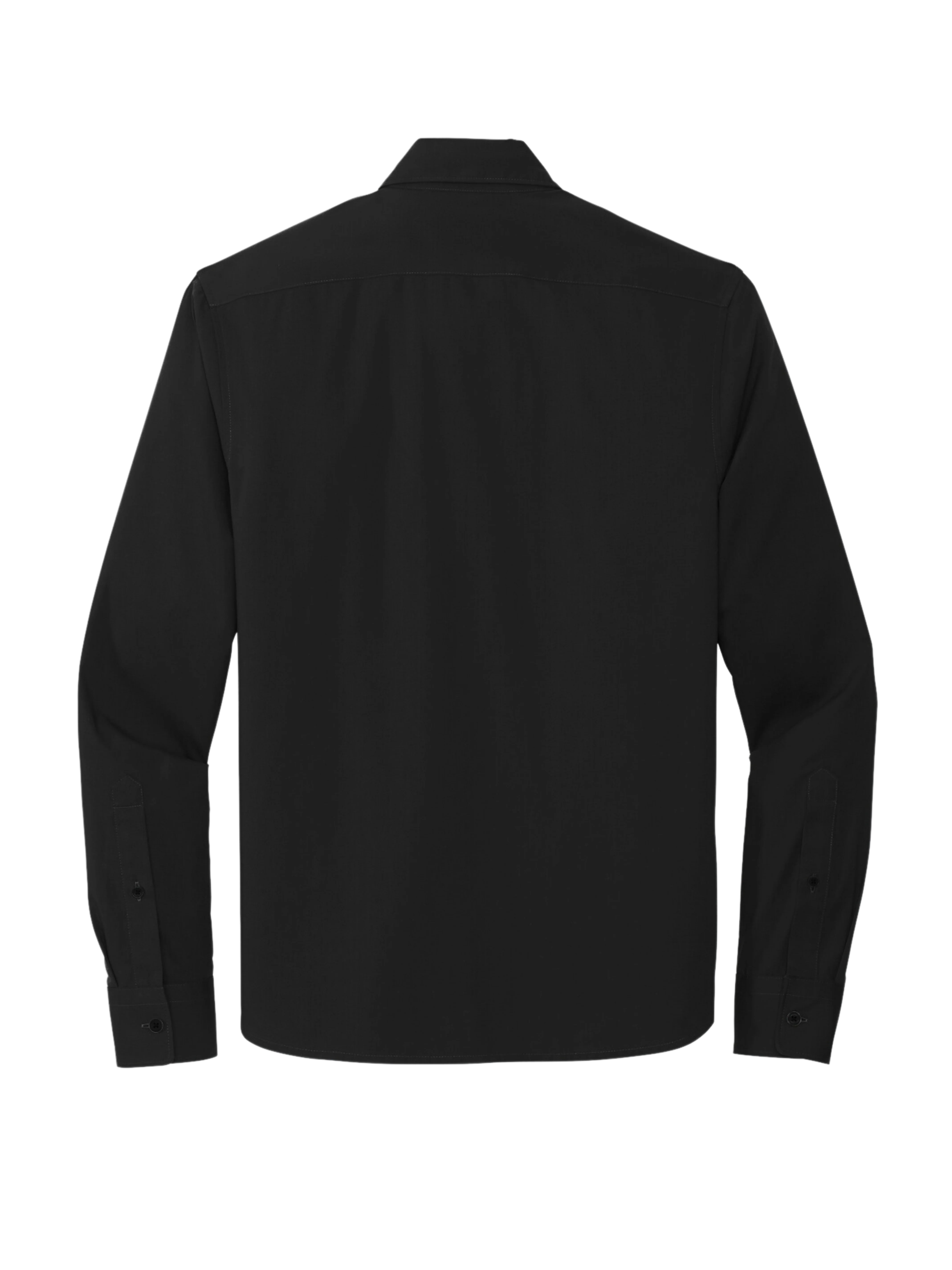 OHS Logo - Long Sleeve Stretch Woven Shirt - Image 3