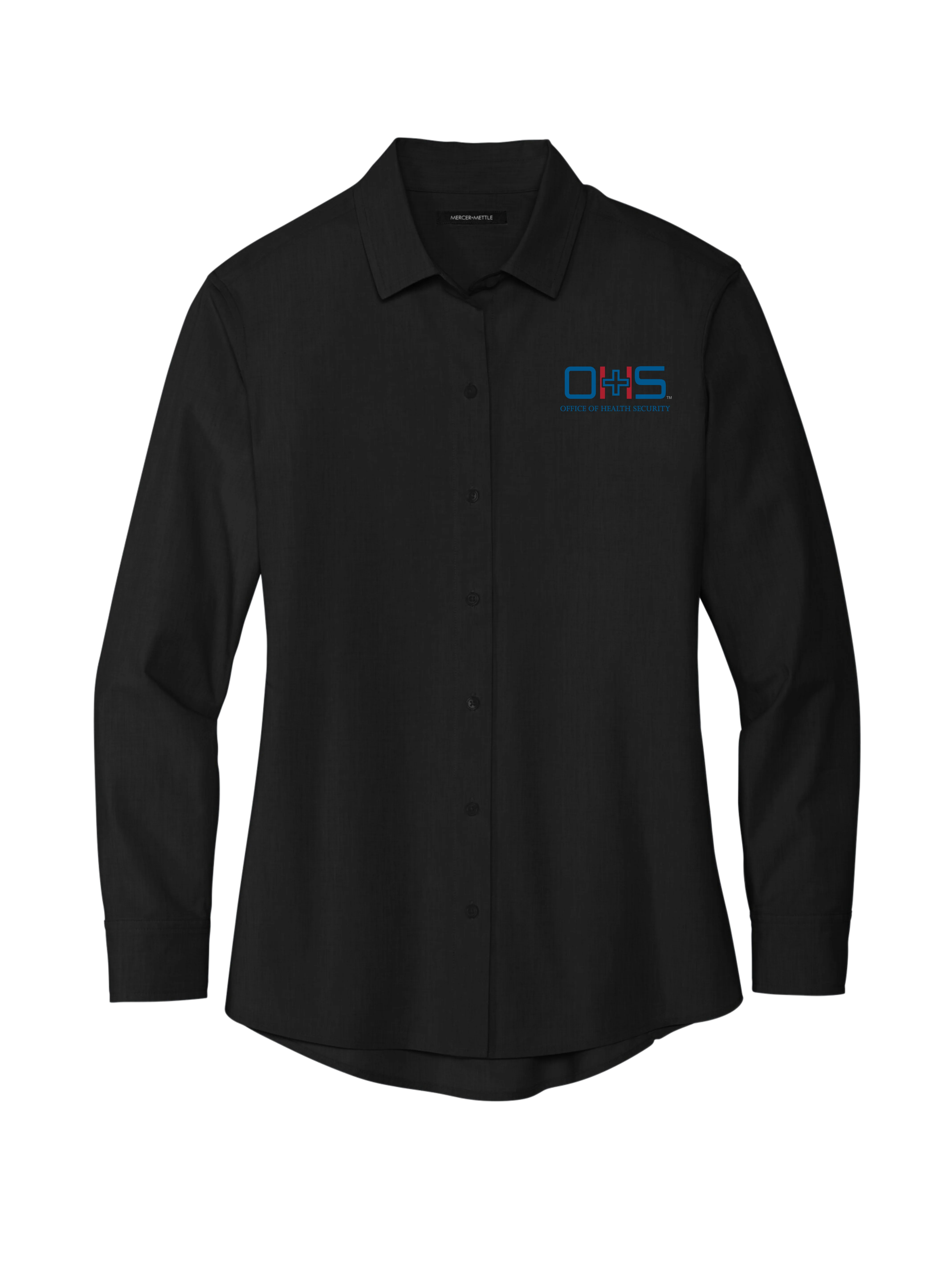 OHS Logo - Women’s Long Sleeve Stretch Woven Shirt
