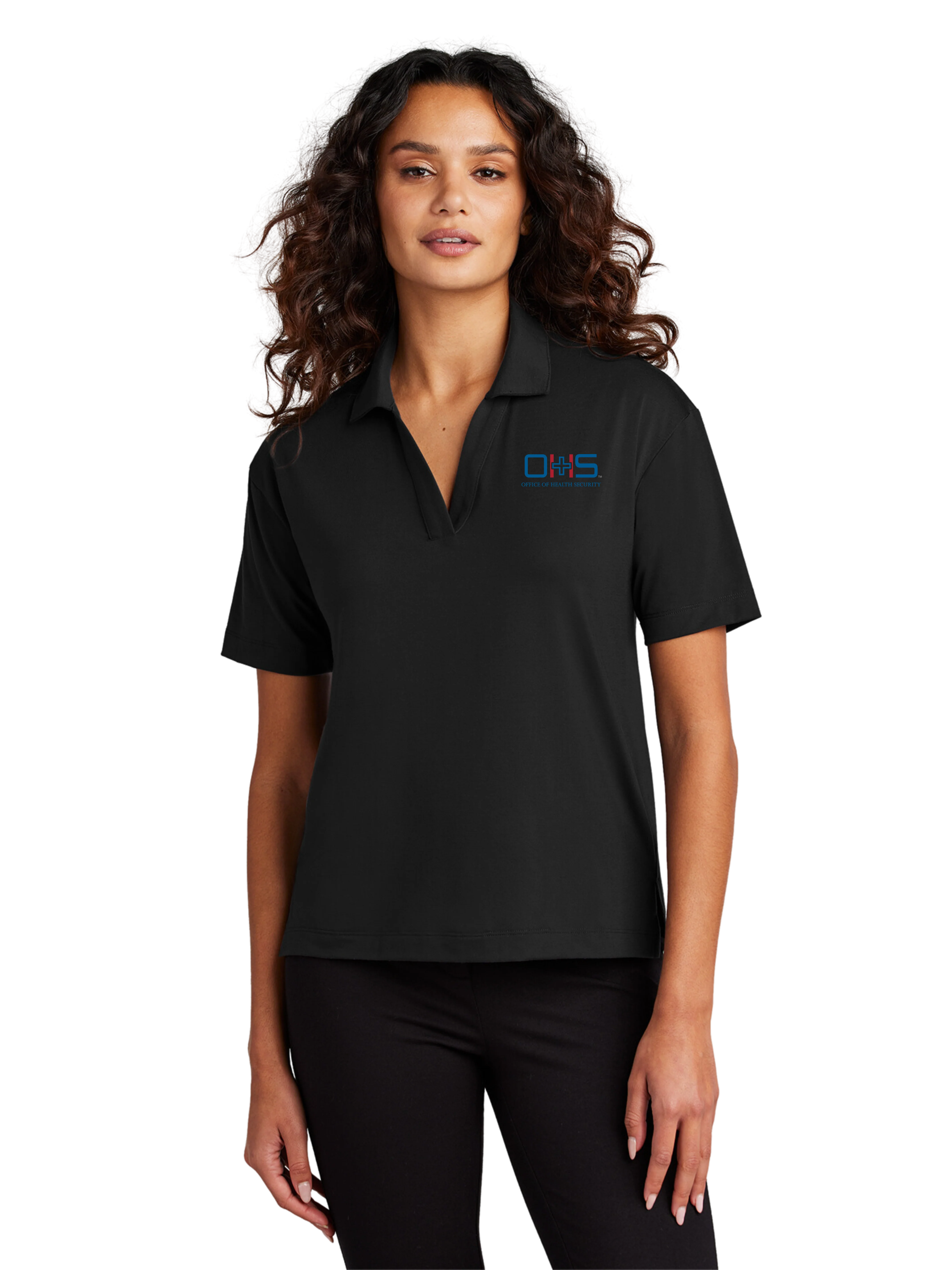 OHS Logo - Women’s Stretch Jersey Polo - Image 2