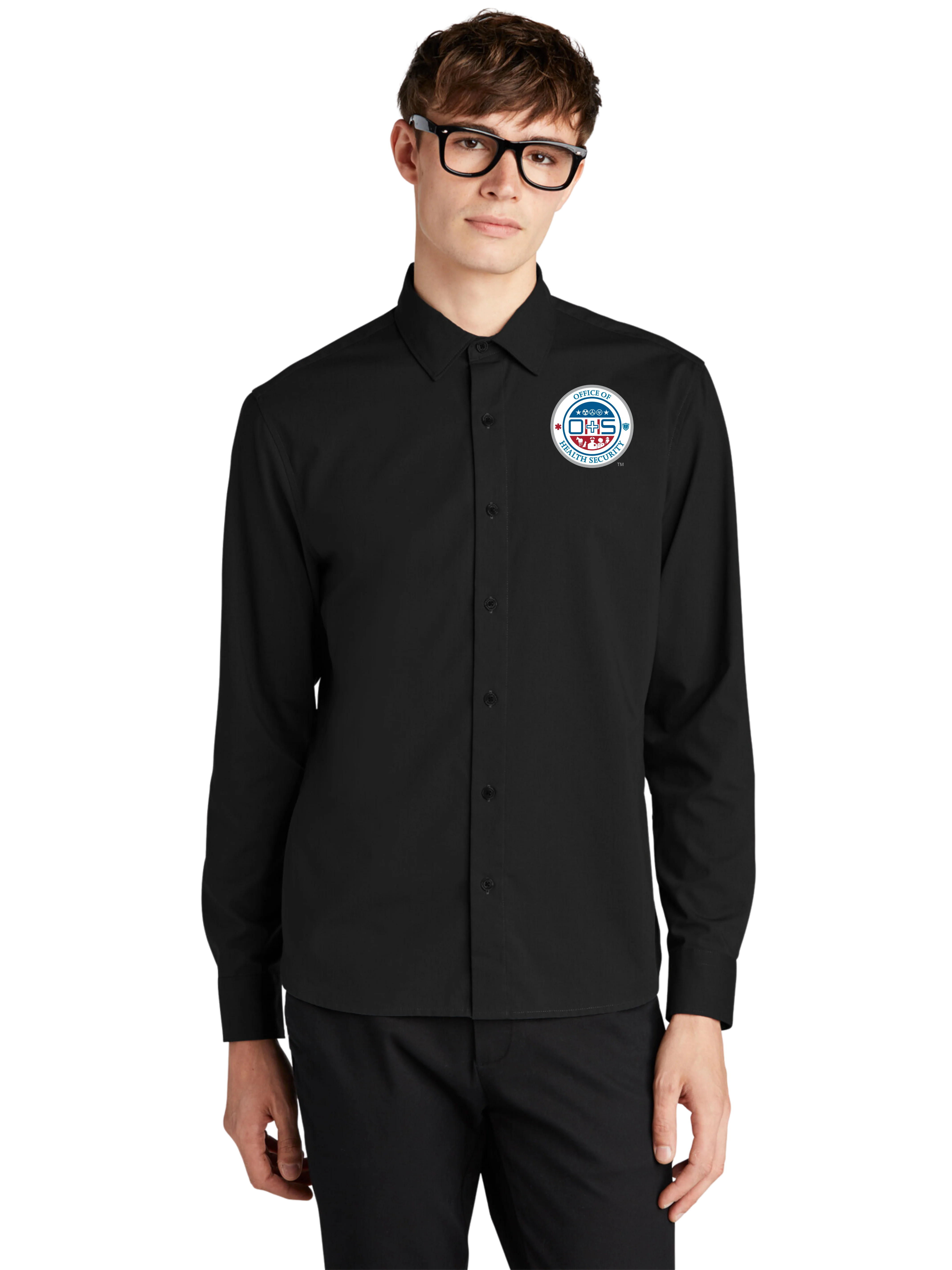 OHS Seal - Long Sleeve Stretch Woven Shirt - Image 2