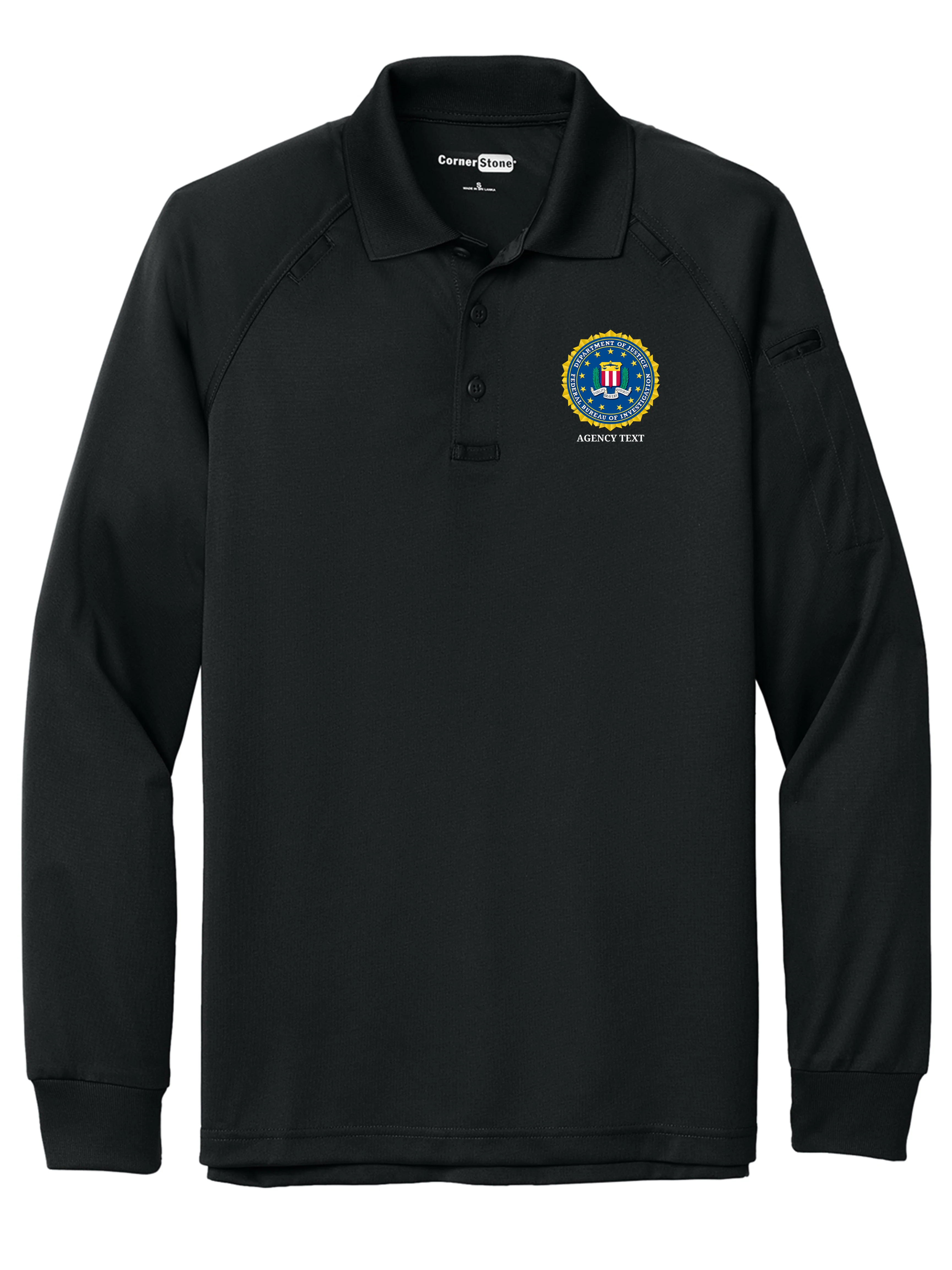 TACTICAL Federal Bureau of Investigation Polo - Men's Long Sleeve